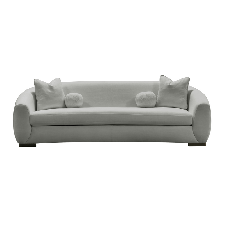 Boucle Linen 3 Seater Sofa