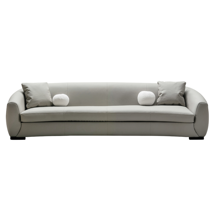 Boucle Leather 5 Seater Sofa