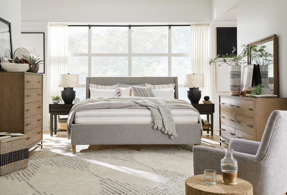 Lindon grey King bedroom Set