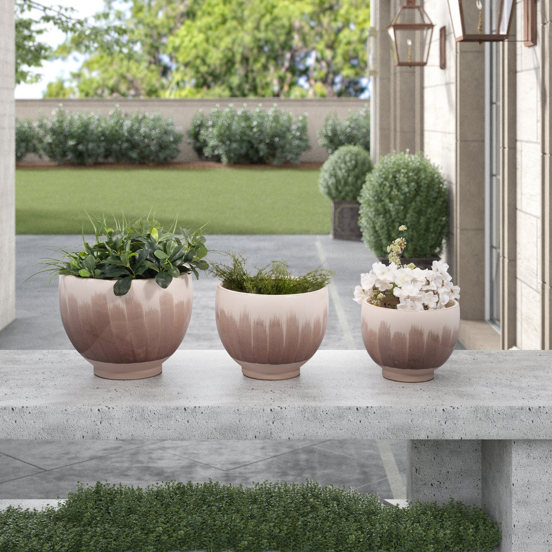 VALDIVA CERAMIC PLANTERS - SET OF 3