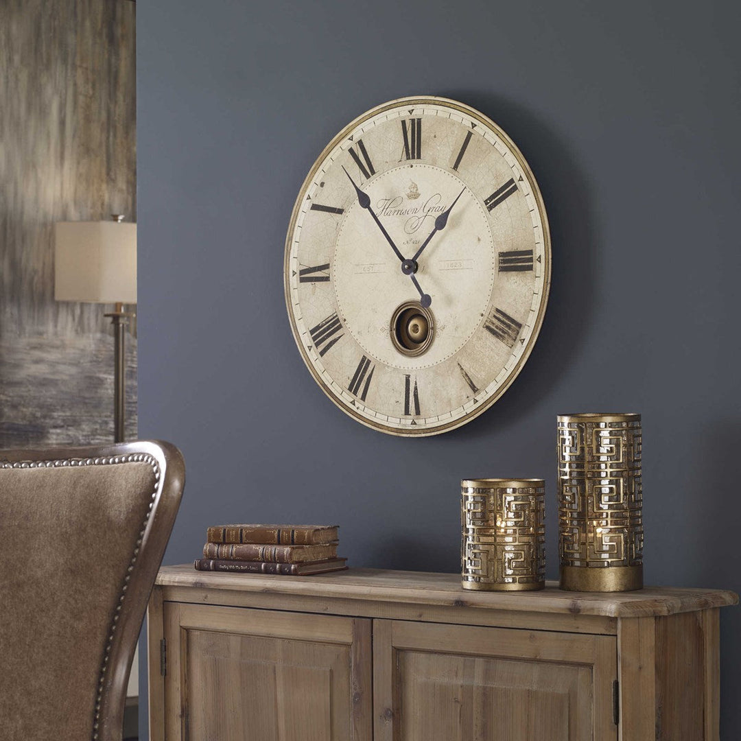 Harrison Gray 23" Wall Clock