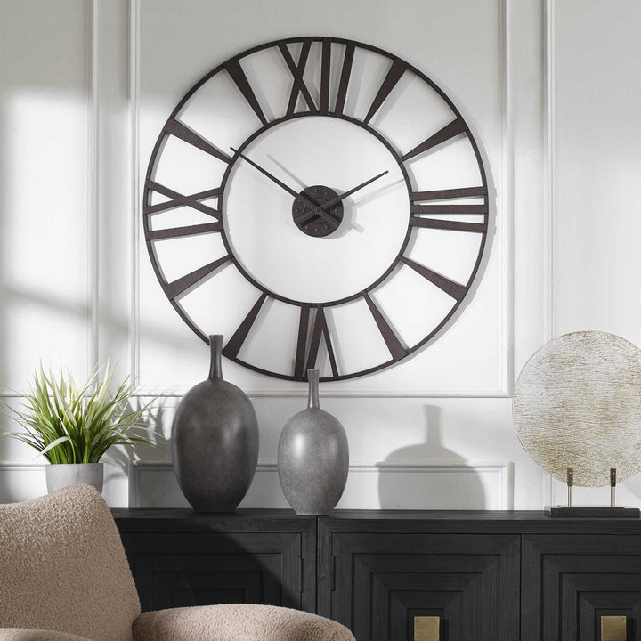 Uttermost Storehouse Rustic Wall Clock