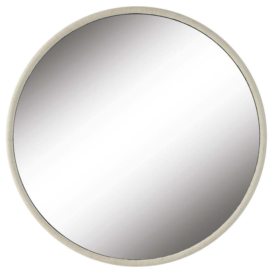 Uttermost Ranchero White Round Mirror