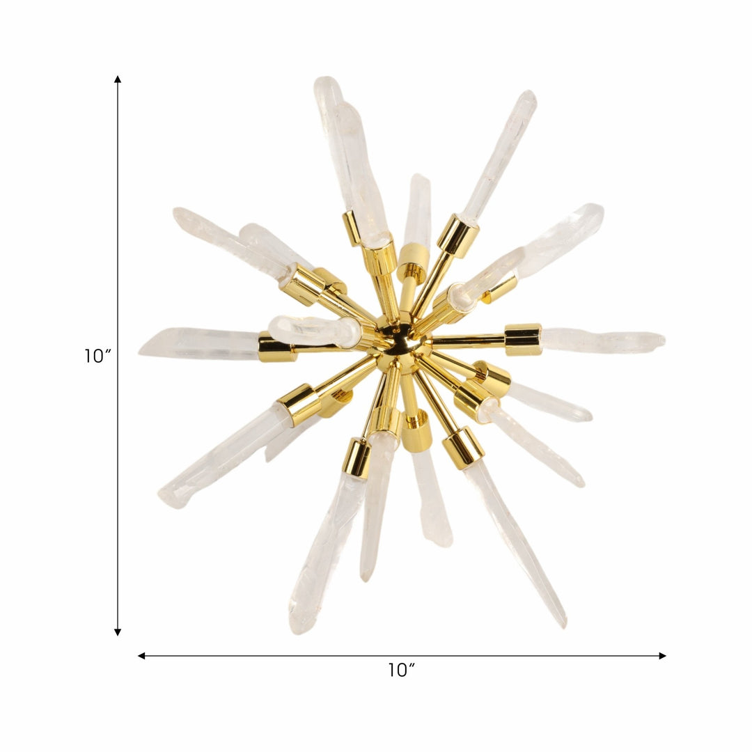 10" Fiona Large Crystal Starburst Statuary Kd
