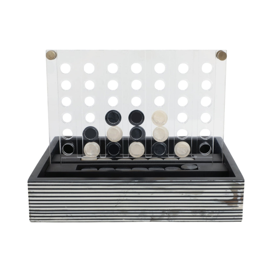 10" OXFORD BLACK AND WHITE 4-IN-A-ROW GAME