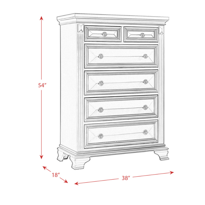 Calloway Chest White Color