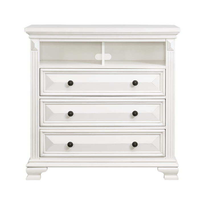 Calloway Media Chest White Color
