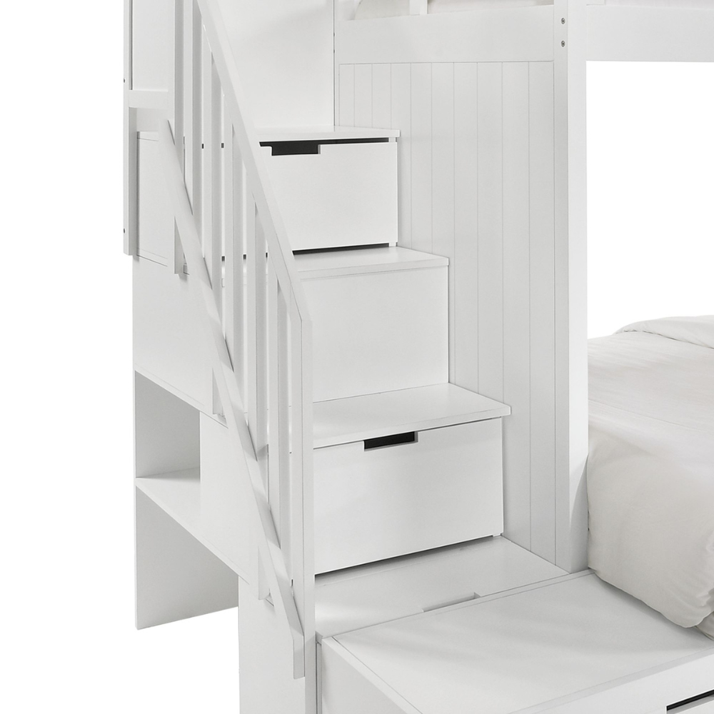 Brian Twin Over Twin Bunk Bed In White