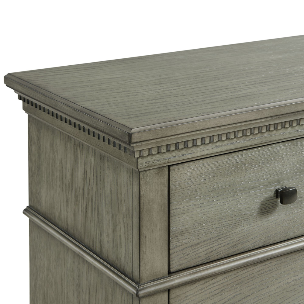Crawford Dresser & Mirror Set Grey
