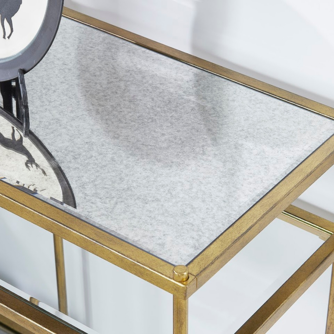 Gold Foil finish Console TABLE