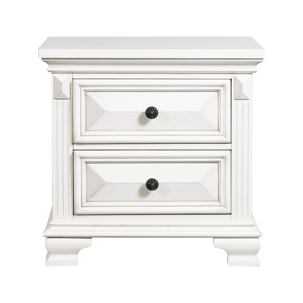 Calloway Nightstand White Color