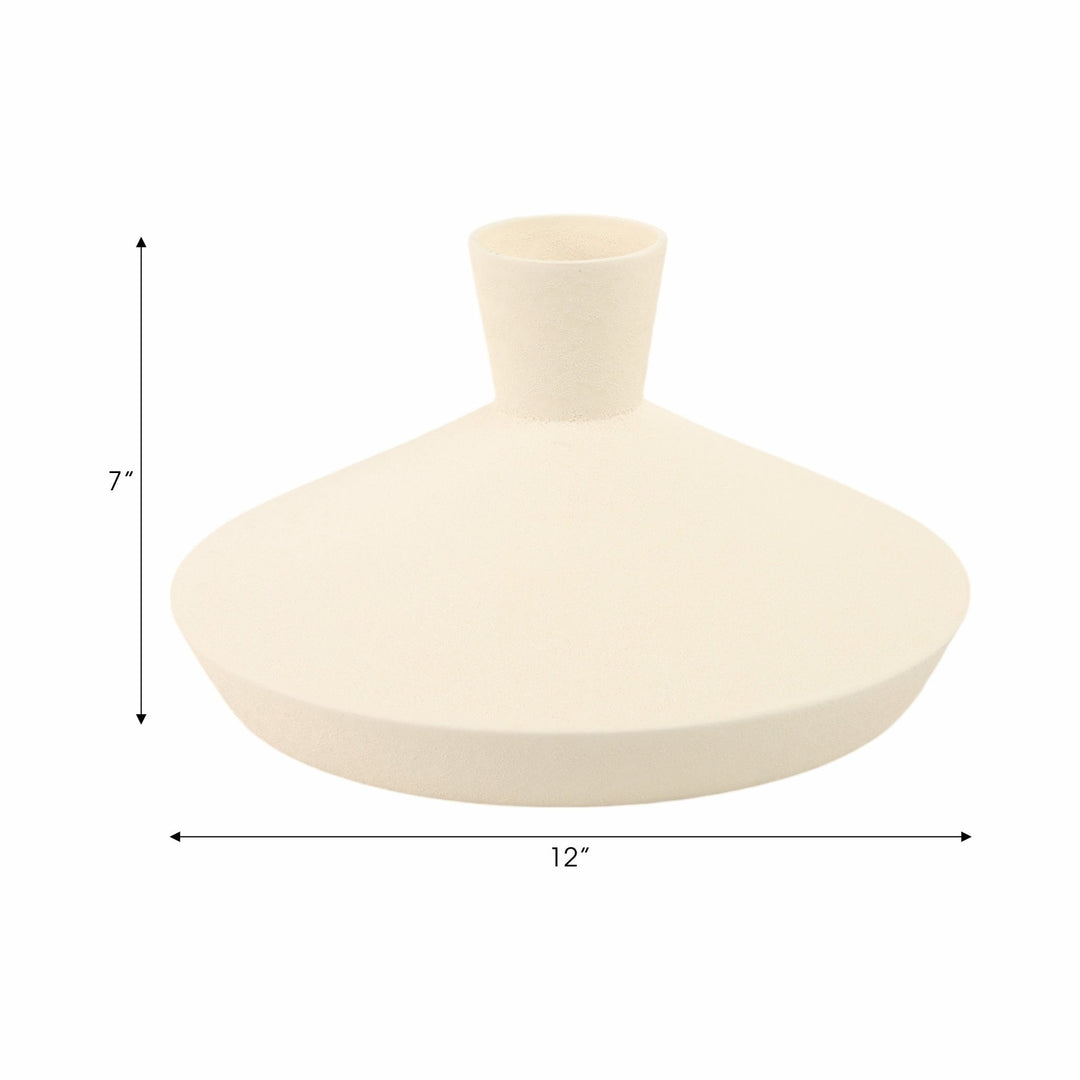 12" Evora Short And Wide Portugal Vase