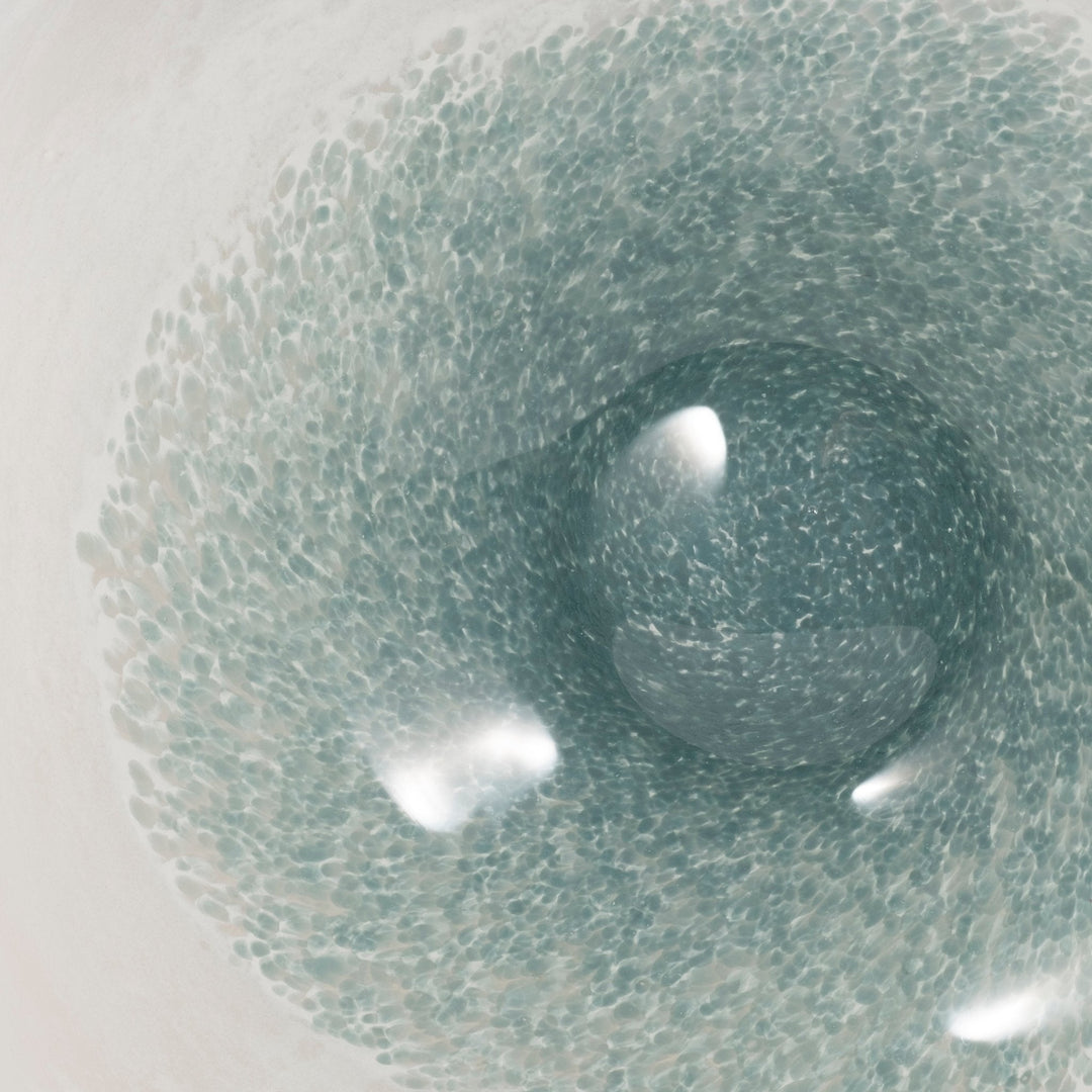 12" Light Blue Waters Bowl, Blue/white