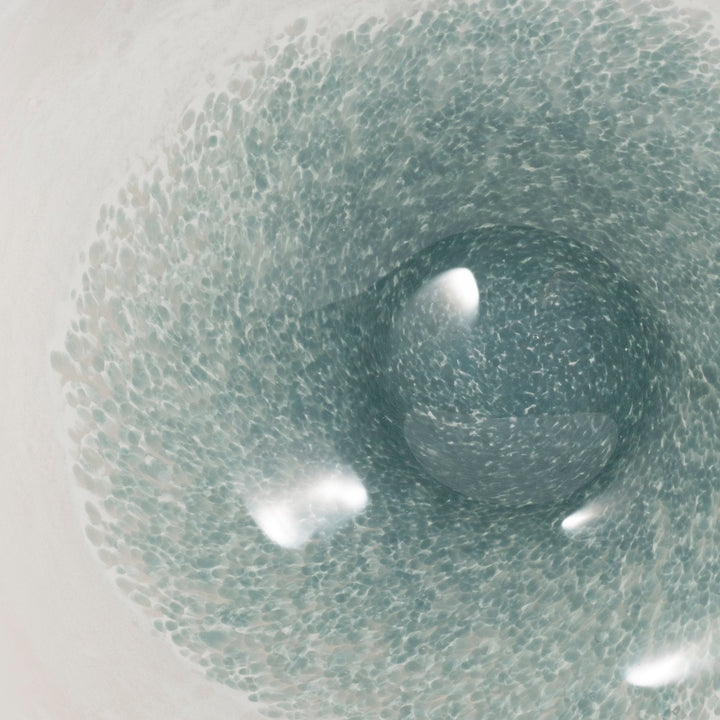 12" Light Blue Waters Bowl, Blue/white
