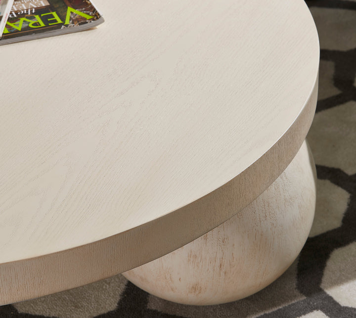 CRV Round offwhite COFFEE TABLE