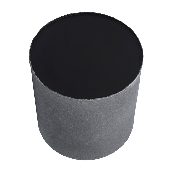 S/2 PLANTER ON METAL STAND, GRAY/GLD