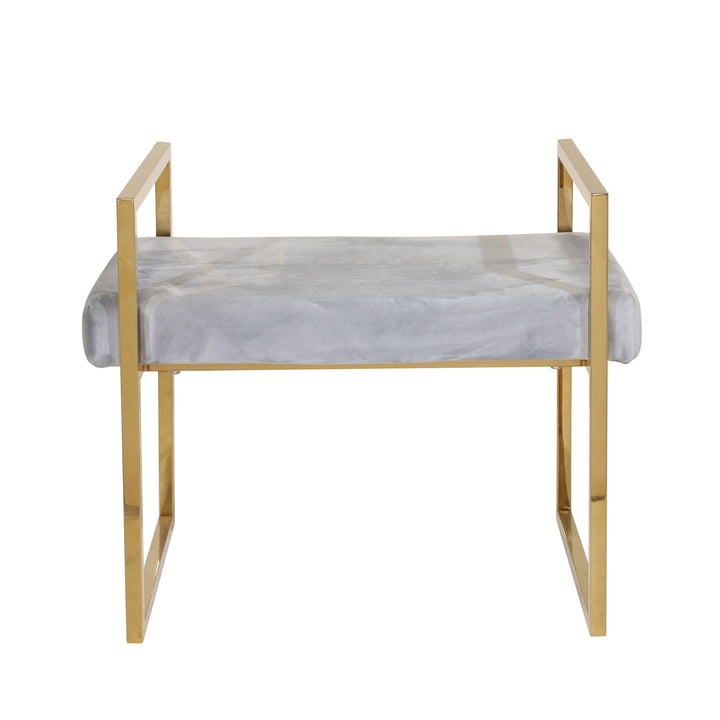 Vanity Bench, Gold/Gray