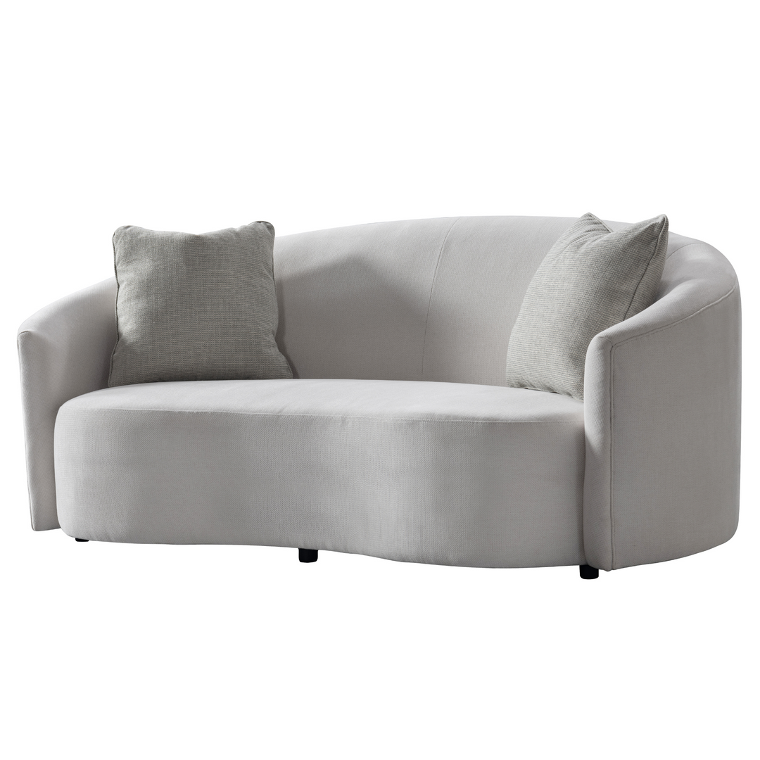 The Arc Cream Loveseat