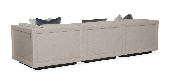 Modern Fusion - 3-Piece Sectional Sofa