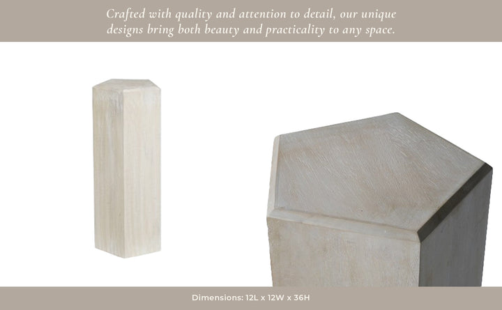 12x36" Novus Large Wood Pedestal