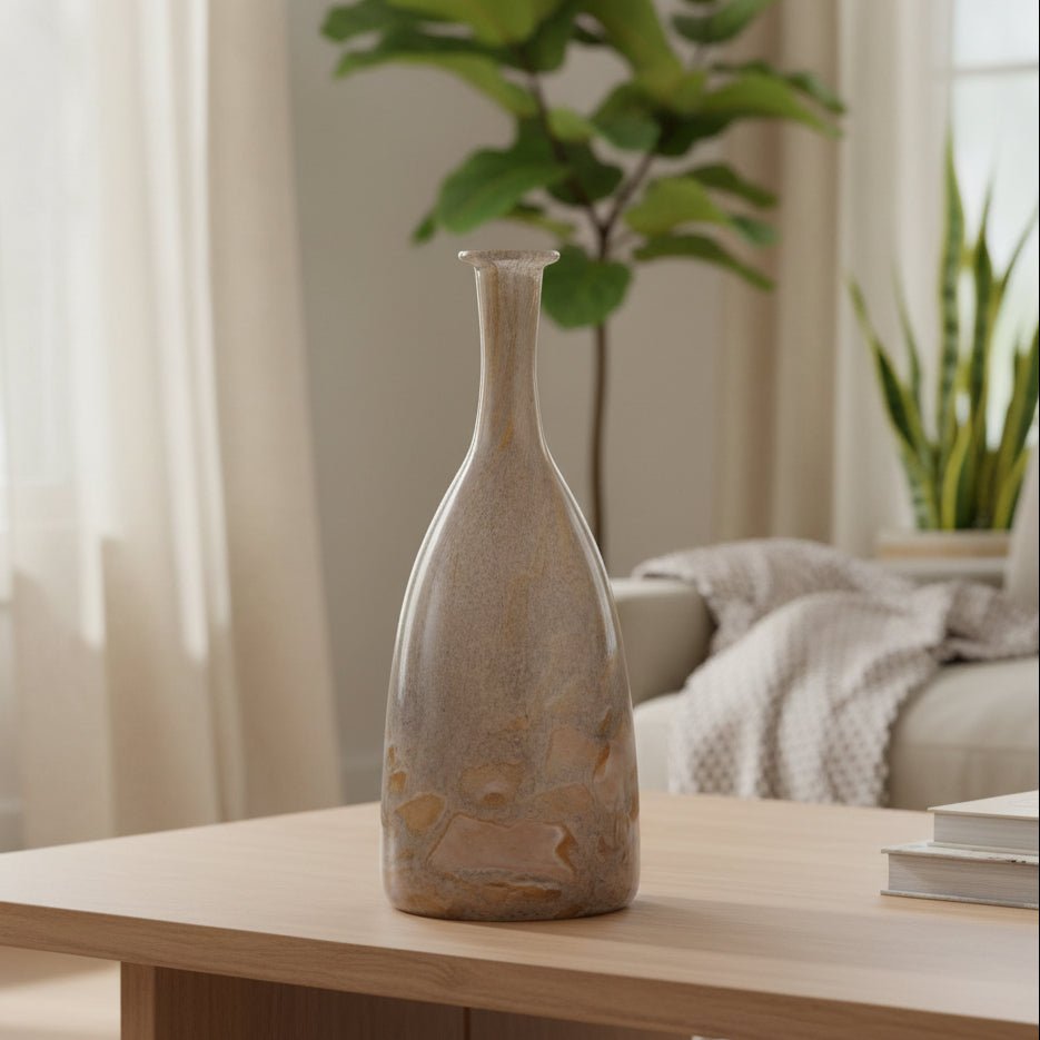 13" Foley Medium Glass Bottle