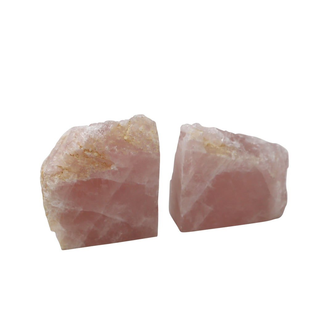 S/2 Agate Book Ends, Rose