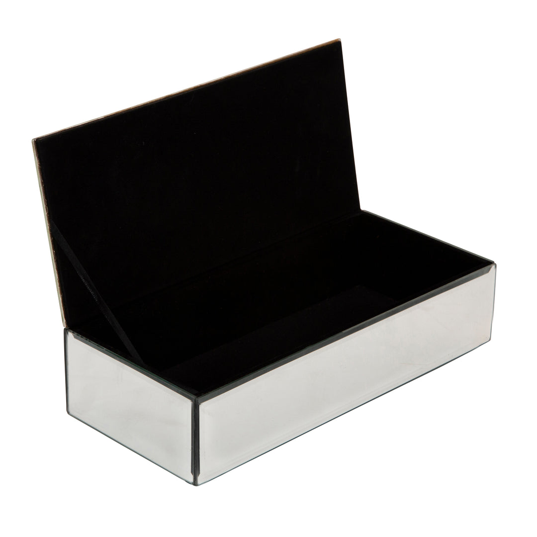 MIRROR/GOLD DIAMOND BOX 10.75"