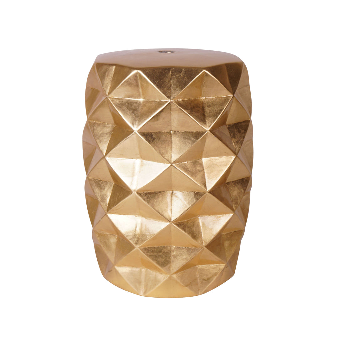 Ceramic Garden Stool, Gold