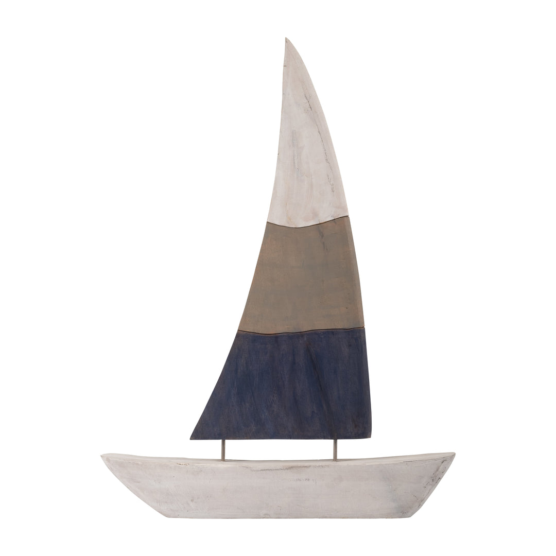 MANGO WOOD SAILBOAT 27"