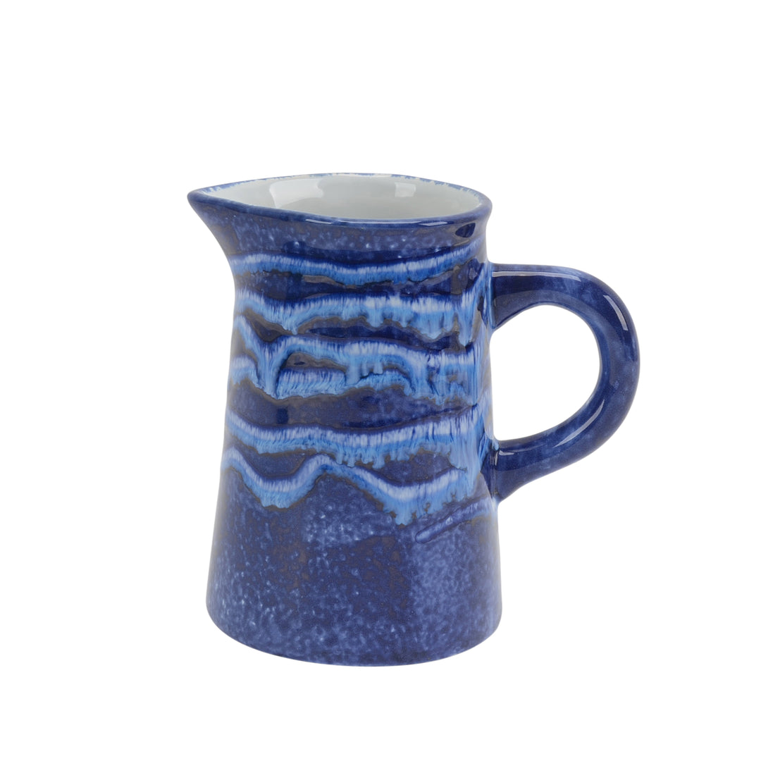 CERAMIC PITCHER 6"H, BLUE