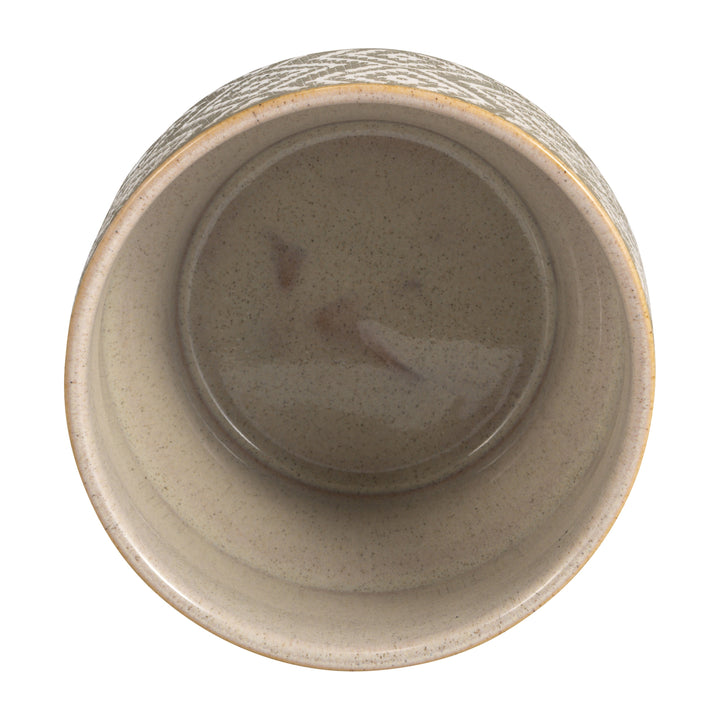 CERAMIC 4.5" PLANTER BEIGE