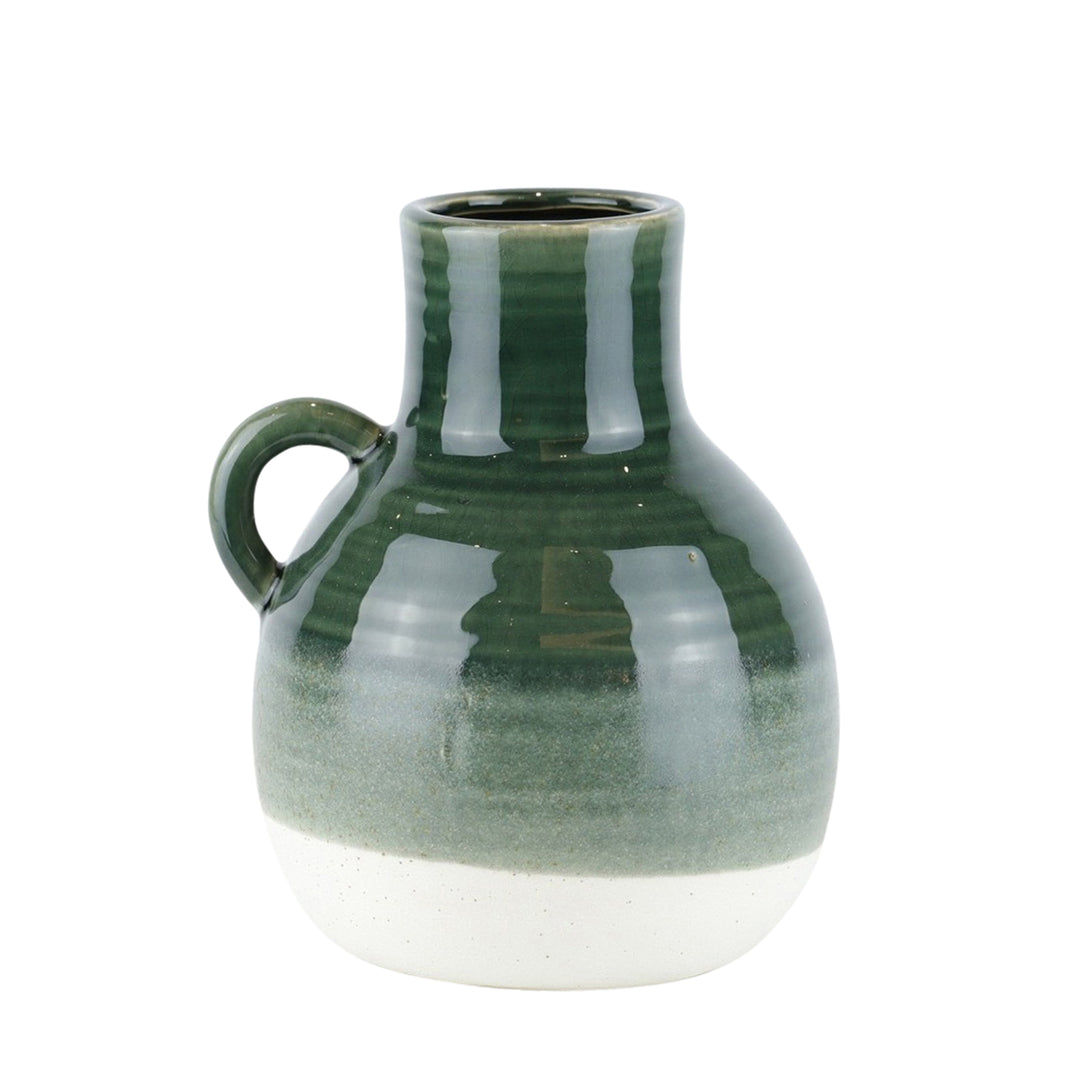 CERAMIC 8.5" JUG, GREEN