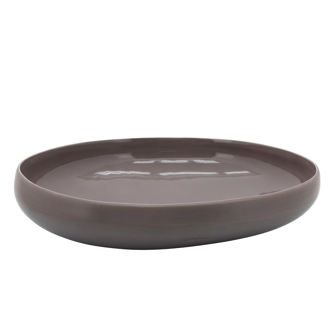 S/2 ORGANIC BOWLS 12/15", BEIGE