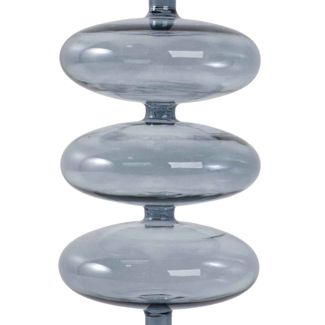 13X4" RETRO BUBBLE TAPER HOLDER, BLUE