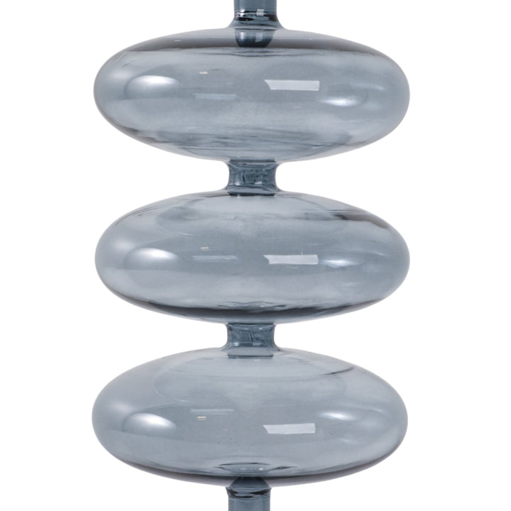 13X4" RETRO BUBBLE TAPER HOLDER, BLUE