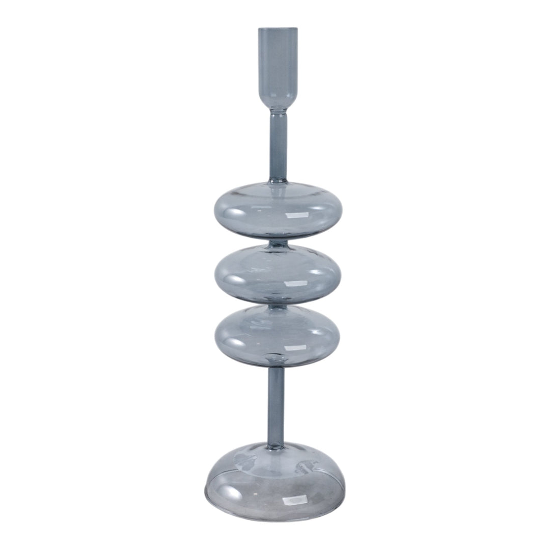 13X4" RETRO BUBBLE TAPER HOLDER, BLUE