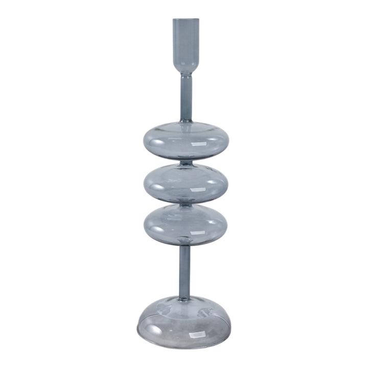 13X4" RETRO BUBBLE TAPER HOLDER, BLUE