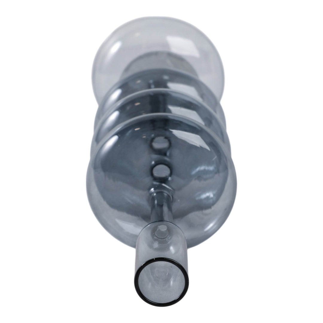 13X4" RETRO BUBBLE TAPER HOLDER, BLUE
