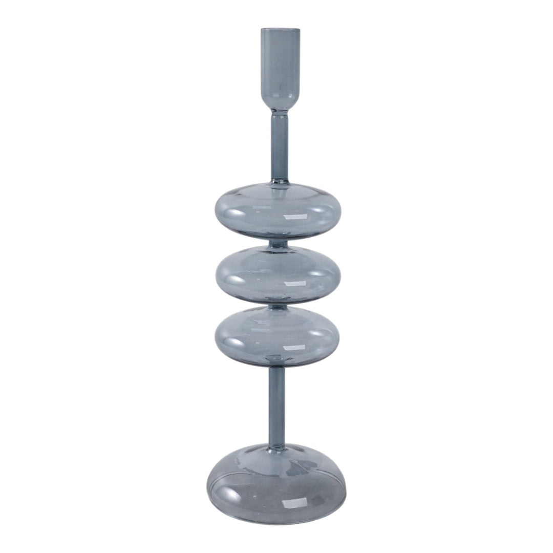 13X4" RETRO BUBBLE TAPER HOLDER, BLUE