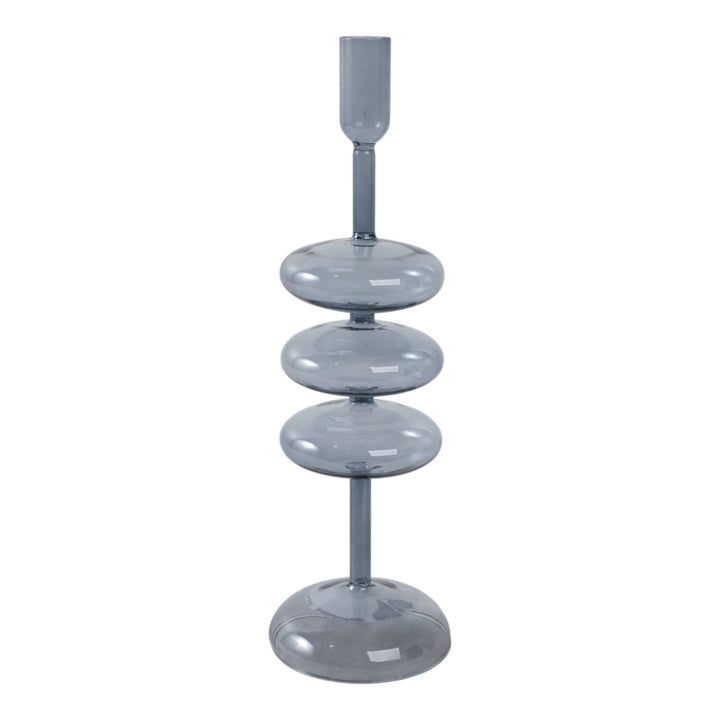 13X4" RETRO BUBBLE TAPER HOLDER, BLUE
