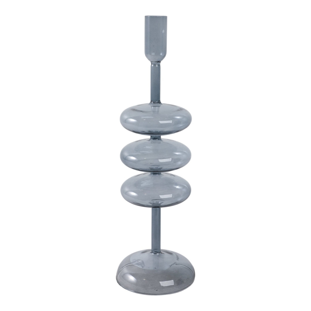 13X4" RETRO BUBBLE TAPER HOLDER, BLUE