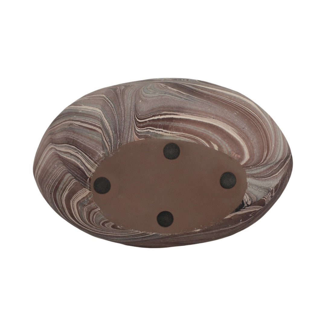 14" CARRANA MEDIUM BROWN ECOMIX VASE
