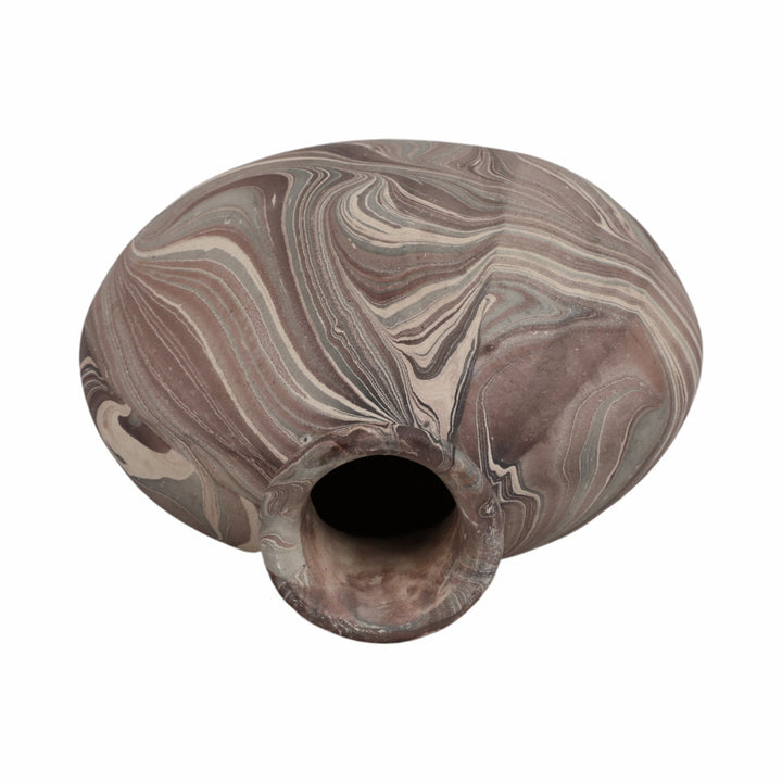 14" CARRANA MEDIUM BROWN ECOMIX VASE