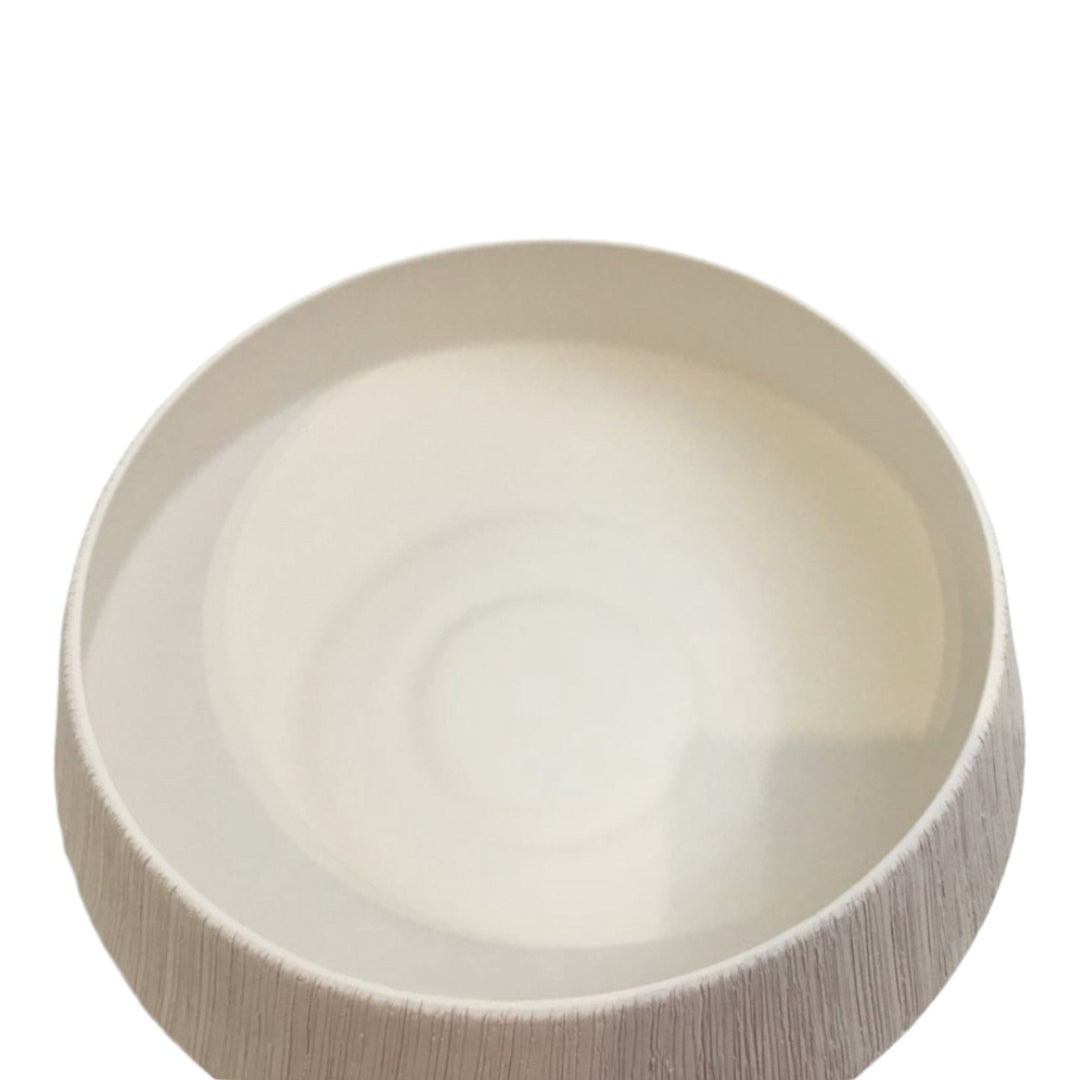 14" Cascais White Portugal Bowl