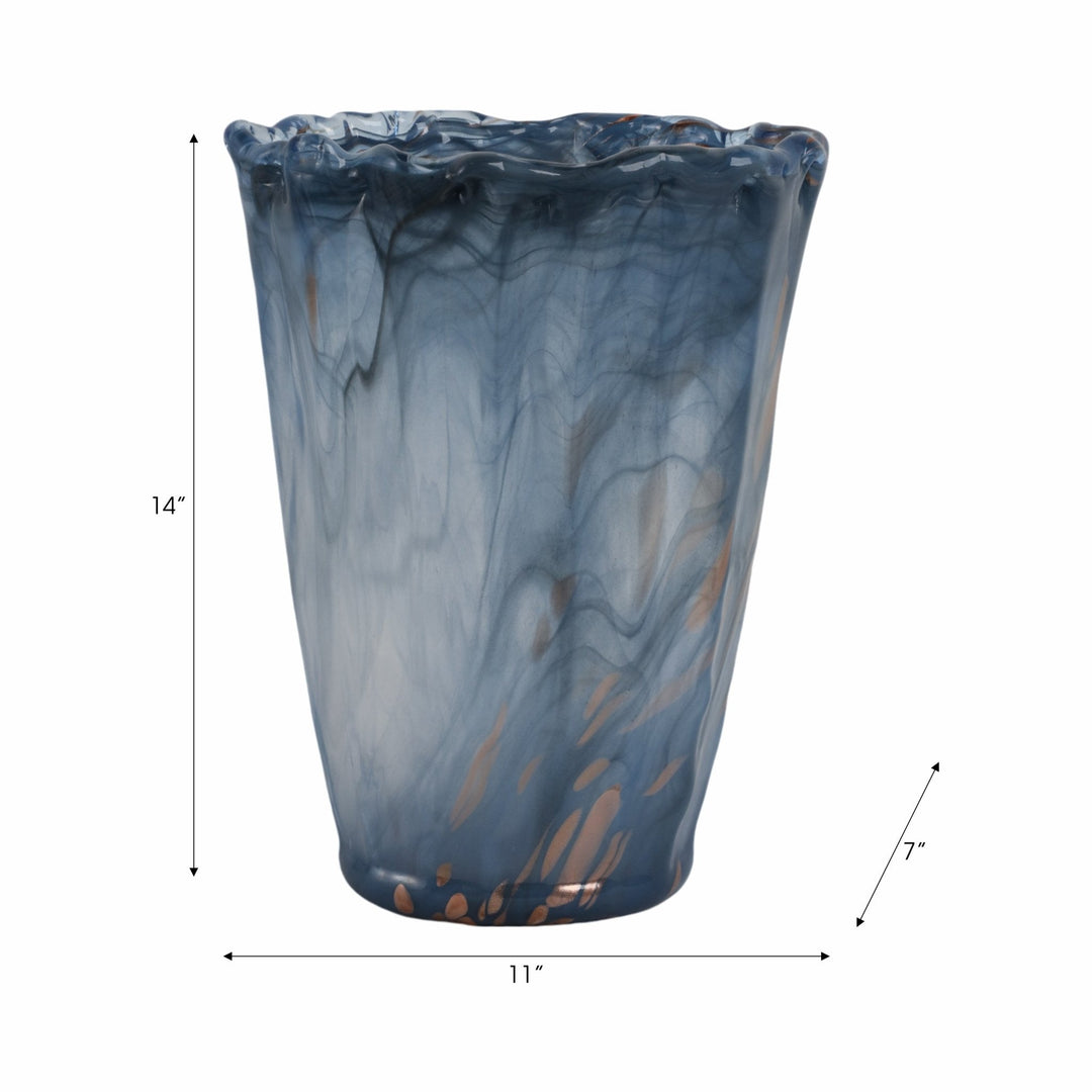 14" Orta Large Italian Art Glass Vase