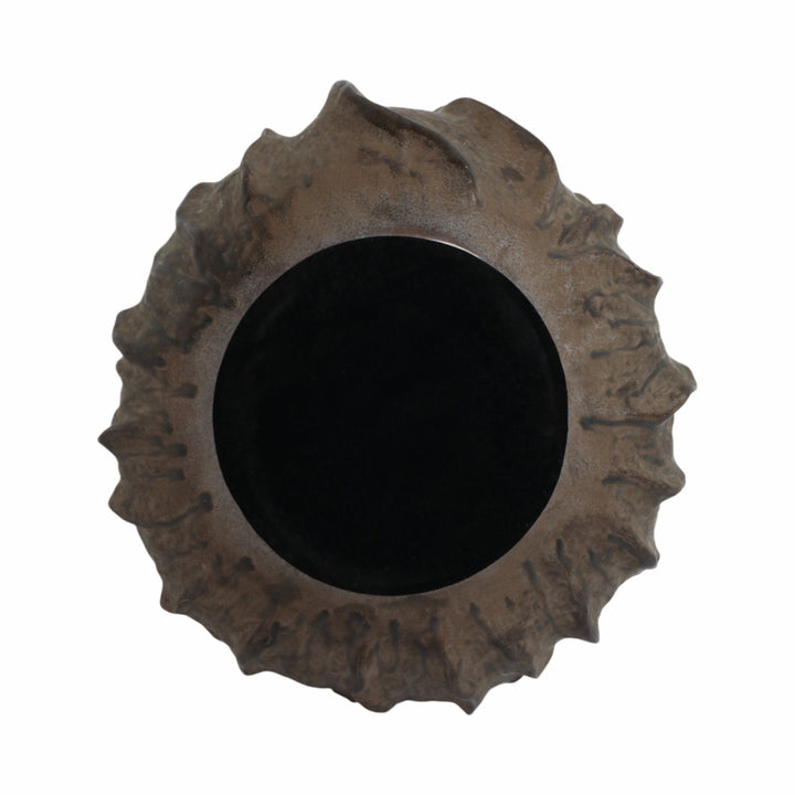 14" ZALDANA SHORT PORCELAIN BOWL, RUST