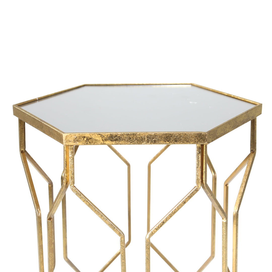 S/2 MIRRORED ACCENT TABLE