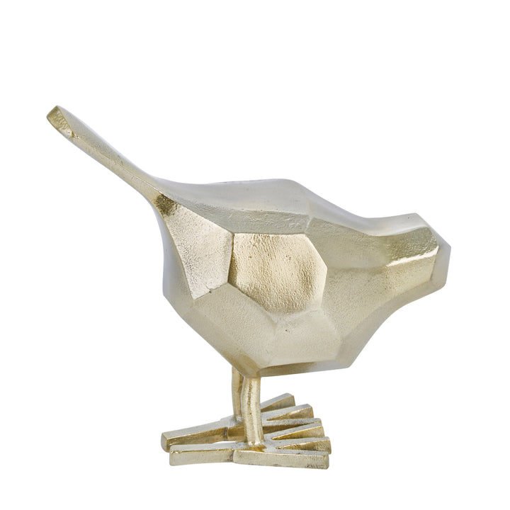 ALUMINUM 10" BIRD DECORATION,GOLD