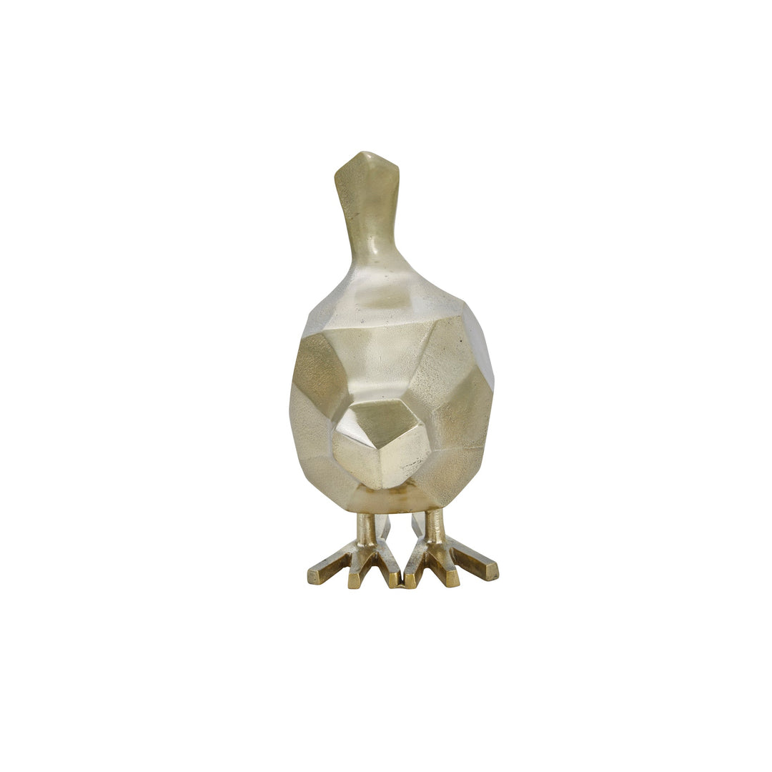 ALUMINUM 10" BIRD DECORATION,GOLD