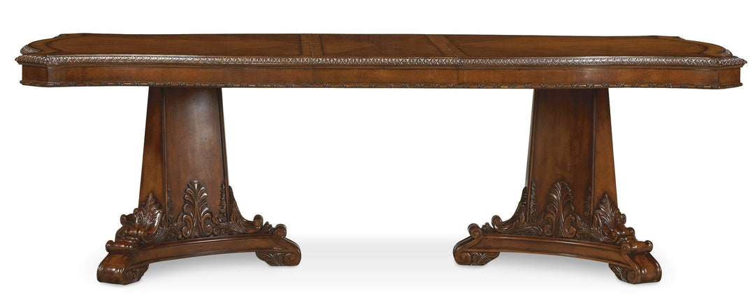 Old World Double Pedestal Dining Table